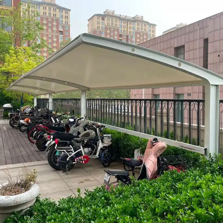 勃利县膜结构电动车棚